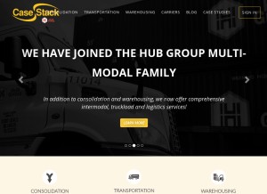 How casestack.com looks like on a tablet such as an iPad.