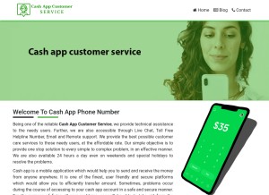 How cash-app-customer-service.com looks like on a tablet such as an iPad.