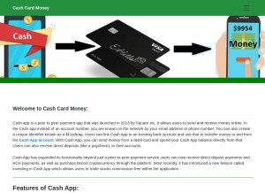 How cashcardmoney.com looks like on a tablet such as an iPad.
