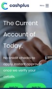 How cashplus.com looks like on a mobile device such as an iPhone.