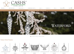 How cashs.com looks like on a tablet such as an iPad.