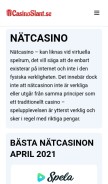 How casinoslant.se looks like on a mobile device such as an iPhone.