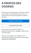 How castorama.fr looks like on a mobile device such as an iPhone.