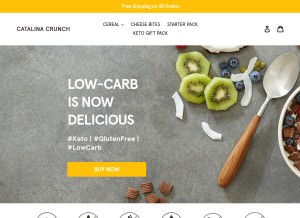 How catalinacrunch.com looks like on a tablet such as an iPad.