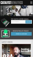 How catalystathletics.com looks like on a mobile device such as an iPhone.