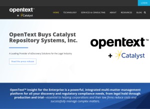 How catalystsecure.com looks like on a tablet such as an iPad.