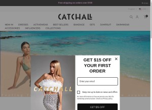 How catchallstore.com looks like on a tablet such as an iPad.