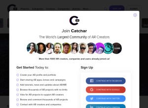 How catchar.io looks like on a tablet such as an iPad.