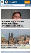 How catholicnewsagency.com looks like on a mobile device such as an iPhone.
