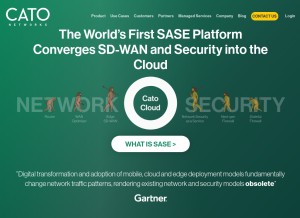How catonetworks.com looks like on a tablet such as an iPad.