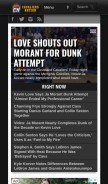 How cavaliersnation.com looks like on a mobile device such as an iPhone.