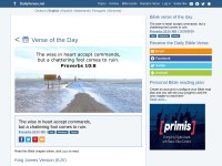 Desktop screenshot for dailyverses.net