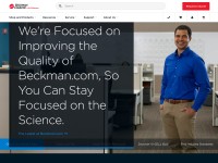 Desktop screenshot for beckman.com