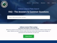 Desktop screenshot for indianalicenseplates.com