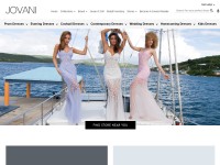 Desktop screenshot for jovani.com