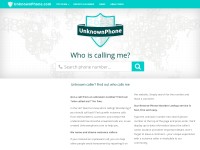 Desktop screenshot for unknownphone.com