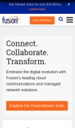 How cbeyond.net looks like on a mobile device such as an iPhone.
