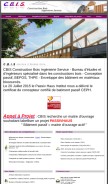 How cbis.fr looks like on a mobile device such as an iPhone.