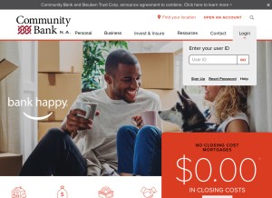 How cbna.com looks like on a tablet such as an iPad.