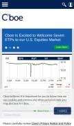 How cboe.com looks like on a mobile device such as an iPhone.