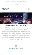 How cbord.com looks like on a mobile device such as an iPhone.