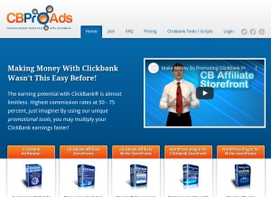 How cbproads.com looks like on a tablet such as an iPad.