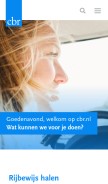 How cbr.nl looks like on a mobile device such as an iPhone.