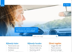 How cbr.nl looks like on a tablet such as an iPad.