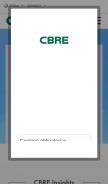 How cbre.es looks like on a mobile device such as an iPhone.