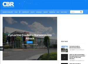 How cbronline.com looks like on a tablet such as an iPad.