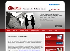 How cbsnospam.com looks like on a tablet such as an iPad.