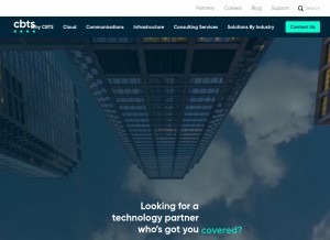 How cbts.com looks like on a tablet such as an iPad.