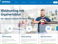 Desktop screenshot for mittwald.de