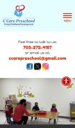 How ccarepreschool.com looks like on a mobile device such as an iPhone.
