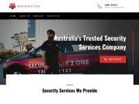 Desktop screenshot for securityone2one.com.au