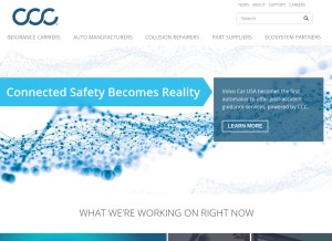 How cccis.com looks like on a tablet such as an iPad.
