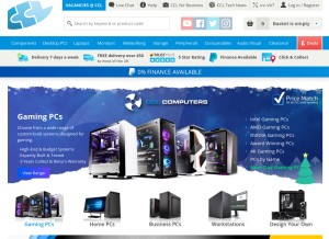 How cclonline.com looks like on a tablet such as an iPad.
