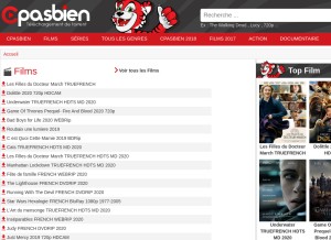 How ccpasbien.net looks like on a tablet such as an iPad.
