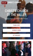 How ccv.church looks like on a mobile device such as an iPhone.