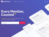 Desktop screenshot for brandmentions.com