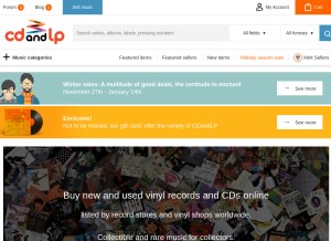 How cdandlp.com looks like on a tablet such as an iPad.