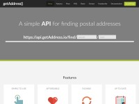 Desktop screenshot for getaddress.io
