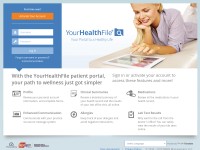 Desktop screenshot for yourhealthfile.com