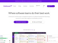 Desktop screenshot for clubhouse.io