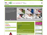 Desktop screenshot for ac-nantes.fr