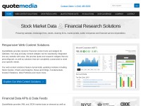 Desktop screenshot for quotemedia.com