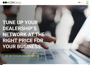 How cdkglobal.com looks like on a tablet such as an iPad.