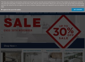 How cdn-b.com looks like on a tablet such as an iPad.