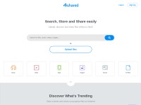 Desktop screenshot for 4shared.com