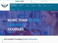 Desktop screenshot for adiinstitute.co.in